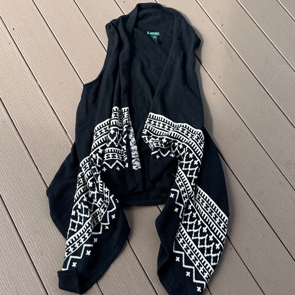 Ralph Lauren Charcoal Gray Knit FabricS/M